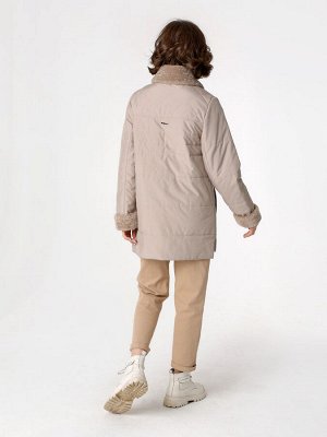 Куртка Демисезонная куртка прямого силуэта (легкий оверсайз)  с ассиметричной застежкой на двухзамковую молнию подойдет для женщин и девушек любого возраста. Воротник, лацканы и отворот втачного рукав