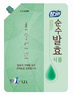 CJ Lion Ср-во д/мытья посуды Chamgreen Pure Fermentation &quot;Растительные ферменты&quot; мягк. упак., 1200мл