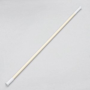 Карниз для ванной Доляна, телескопический, 110-200 см, бежевый