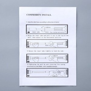 Карниз для ванной Доляна, телескопический, d=3.5 см, 90-160 см, усиленный, серый