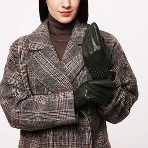 Перчатки женские, безразмерные, без утеплителя, цвет хаки