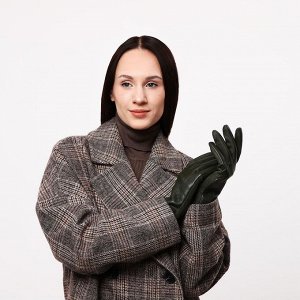 Перчатки женские, безразмерные, без утеплителя, цвет хаки