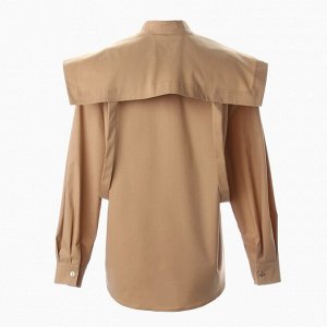 Блузка женская MINAKU: Casual Collection цвет бежевый