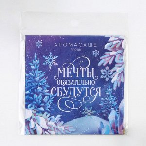 Зимнее волшебство Аромасаше в конверте «Мечты сбудутся», аромат ягоды, 11 х 11 см