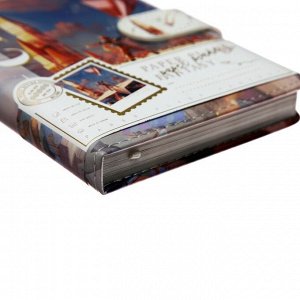 Записная книжка подарочная А6 96 л, цветной блок,с хлястиком,обложка пвх, Стихия неба МИКС