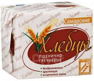 Хлебцы плоские Пшенично-гречневые, 90г.