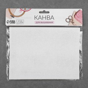 Канва для вышивания №11, 30x20 см, белая