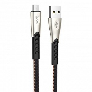 Кабель USB - micro USB Hoco U48  120см 2,4A (black)