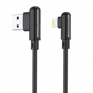 Кабель USB - Apple lightning Borofone BX58 Lucky  100см 2,4A (black)