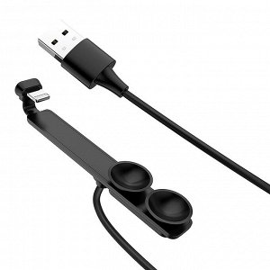 Кабель USB - Apple lightning Hoco U51  120см 2A (black)