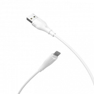 Кабель USB - Apple lightning Borofone BX18  200см 2,4A (white)