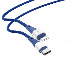 Кабель Type-C - Apple lightning Borofone BX60 PD 20W 100см 3A  (blue)