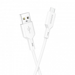 Кабель USB - micro USB Borofone BX70  100см 2,4A  (white)