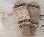 Варежки пуховые женские (длина 24 см)