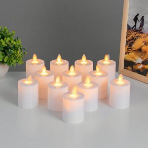 Светодиодная свеча RISALUX «Белая классика», LED-ночник, 5x5x7 см