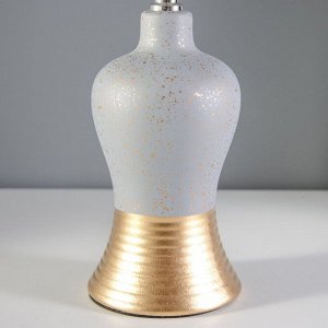 Настольная лампа "Джина" Е14 40Вт серо-золотой 22х22х30 см RISALUX