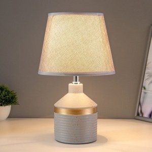 Настольная лампа "Аквилина" Е14 40Вт серо-золотой 20х20х33 см RISALUX