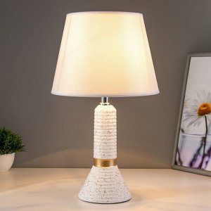 Настольная лампа "Белана" Е14 40Вт бело-золотой 22х22х38,5 см RISALUX