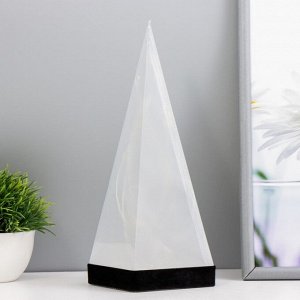 Фигурка светящаяся RISALUX «Звездная пирамида», LED-ночник, RGB, от батареек 3ААА, USB, 9x9x26.5 см