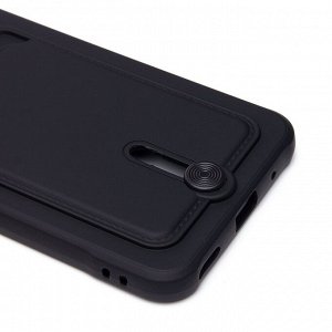 Чехол-накладка - SC304 с картхолдером для "Honor X8a" (black)