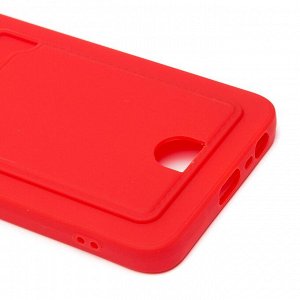 Чехол-накладка - SC315 с картхолдером для "OPPO realme C33" (red)