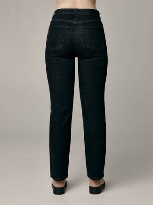 Классические джинсы size plus с высокой посадкой