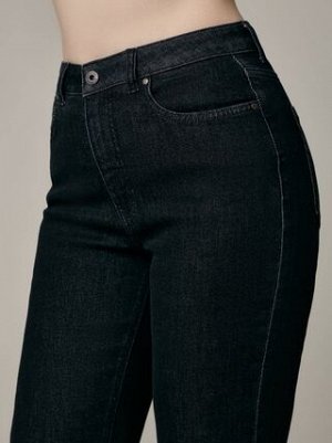 Классические джинсы size plus с высокой посадкой