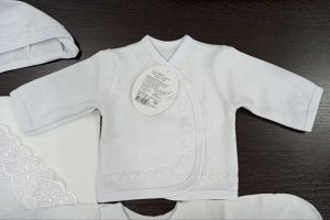 Комплект для новорожденного 5 предметов цвет Белый