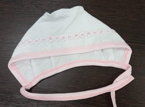 Комплект для новорожденного 5 предметов цвет Белый с розовым