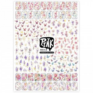 Наклейки-слайдеры для ногтей фольгированные АССОРТИ, 21х14,8 см, PY