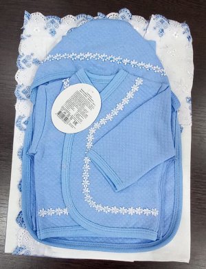 Комплект для новорожденного 7 предметов цвет Голубой