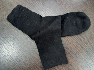 Носки женские хлопок с люрексом цвет Черный