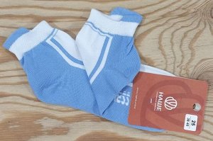 Носки женские укороченные для занятий спортом цвет Джинс