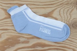 Носки женские укороченные для занятий спортом цвет Голубой