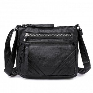 Женская сумка через плечо, сумка-мессенджер, экокожа, 20 х 18 х 7 см.