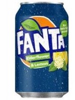 Газированный напиток со вкусом бузины и лимона Fanta Elderflower Lemon / Фанта 330 мл
