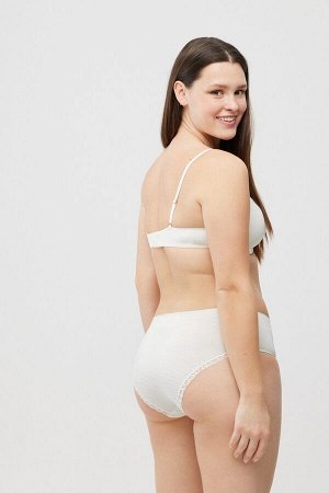 19406 High waist Трусы высокие 2 шт. в упаковке св. Голубой + экрю