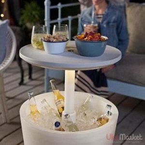 Столик-холодильник COOL BAR крем-шоколад