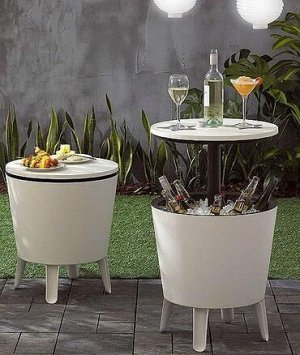 Столик-холодильник COOL BAR крем-шоколад