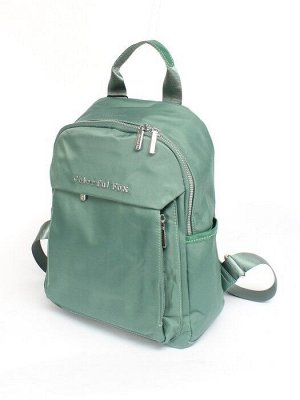 Рюкзак жен текстиль CF-2324,  1отд,  4внут+6внеш/ карм,  зеленый 256580
