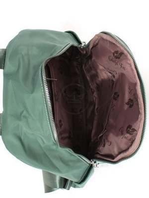 Рюкзак жен текстиль CF-2324,  1отд,  4внут+6внеш/ карм,  зеленый 256580