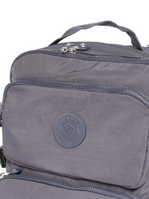 Рюкзак жен текстиль JLS-HQ-1004,  1отд,  6внеш+3внут карм,  серый 256428