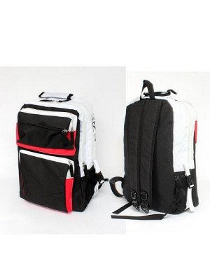 Рюкзак MF-9103,  молодежный,  2отд,  1внутр+5внеш.карм,  черн/бел/крас SALE 256452