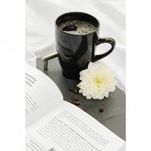 Кружка керамическая Доляна Coffee break, 300 мл, цвет чёрный