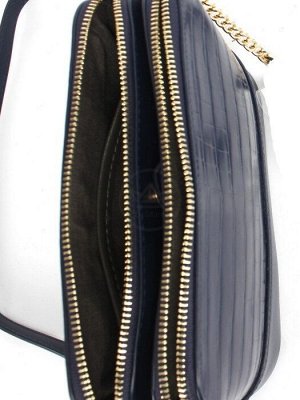 Сумка женская искусственная кожа DJ-cm 6725-NAVY,  3отд,  плечевой ремень,  синий 256086