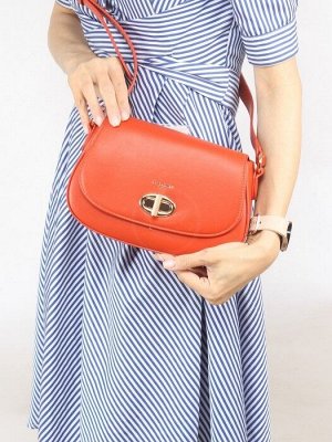 Сумка женская искусственная кожа DJ-СМ 6710-1-ORANGE,  1отд,  плечевой ремень,  оранжевый 256043
