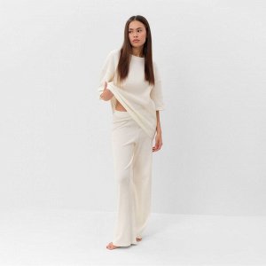 Брюки женские KAFTAN Basic line, молочный