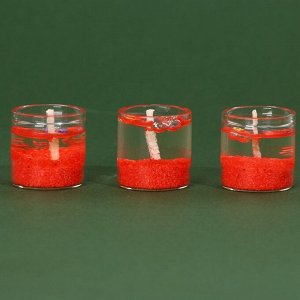 Набор гелевых свечей «Чудеса», 3 шт, 2,5 х 2,5 см