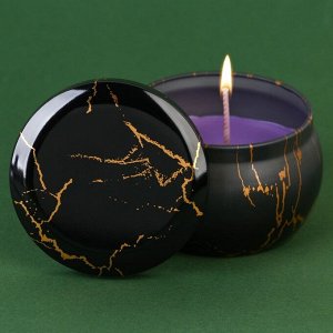 Свеча интерьерная в жестяной баночке «Роскошь», аромат ваниль, 6 х 6 х 4 см