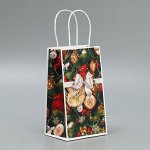Пакет подарочный крафтовый «Игрушки», 12 * 21 * 9 см